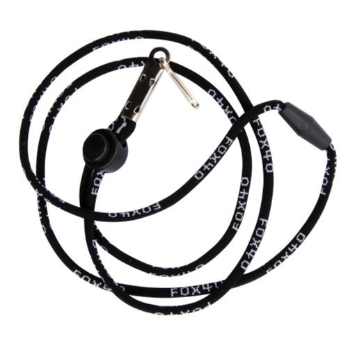 Fox 40 Sonik Blast CMG Official Whistle with Break Away Lanyard (Black)