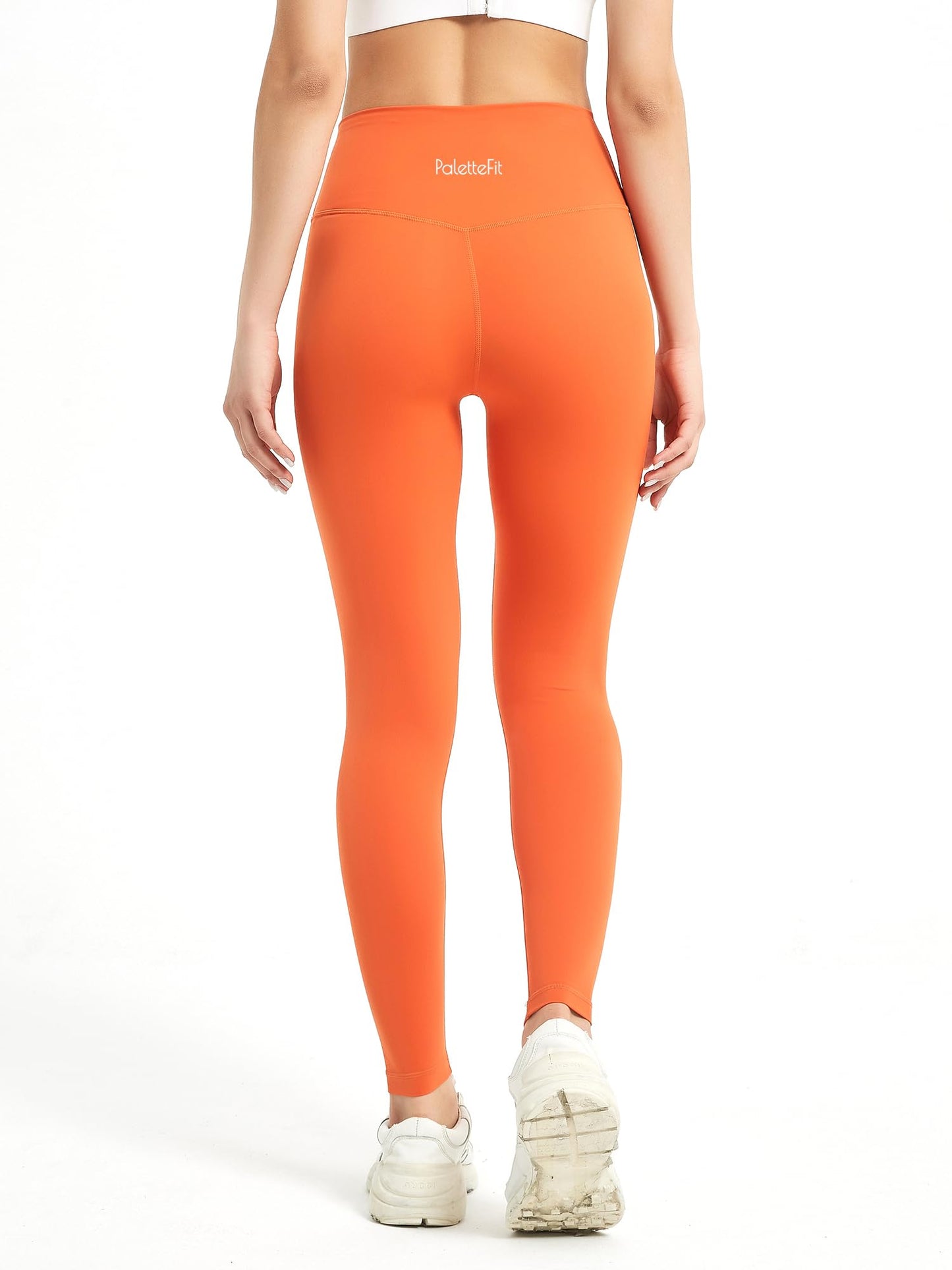 PaletteFit No Front Seam Workout Leggings for Women High Waisted 7/8 Length
