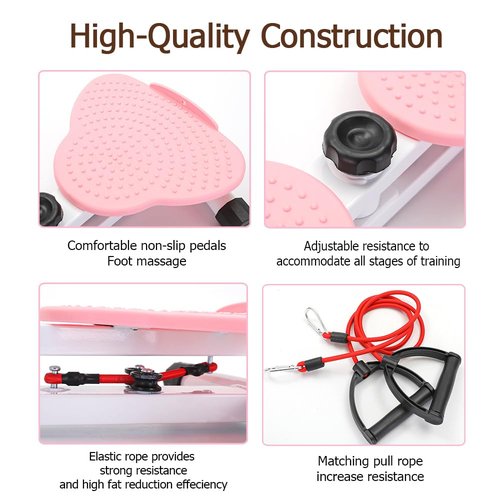 Waist Twist Machine, Ab Wasit Board with 300 lbs Weight Capacity, Ab Machine for Slim Waist and Core Ab Exercise, waist trainer for women Men, Home Gym Exercise Equipment