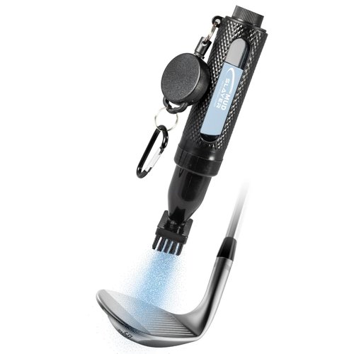 HODL 21 Mud Slayer Golf Club Cleaning Brush with Fine Mist Spray, Leak-Proof Viewing Window & Retractable Clip – Dual Bristle Head, Ergonomic Handle – Must-Have Golf Accessories for Men & Women