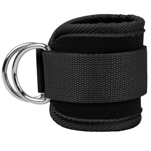 Ankle Strap Ankle Resistance Band Wrist Cuff Padded Strap Adjustable Fitness Glute Kickback D-Ring for Cable Machine Gym Foot Leg Training Brace Support 1 Pack