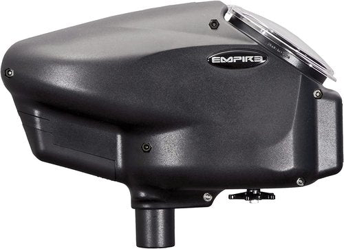 Empire Mini GS Electronic Paintball Gun Marker w Empire Halo Too Electronic Paintball Loader Starter Package (Halo Loader Black, Dust Olive/Dust Tan)