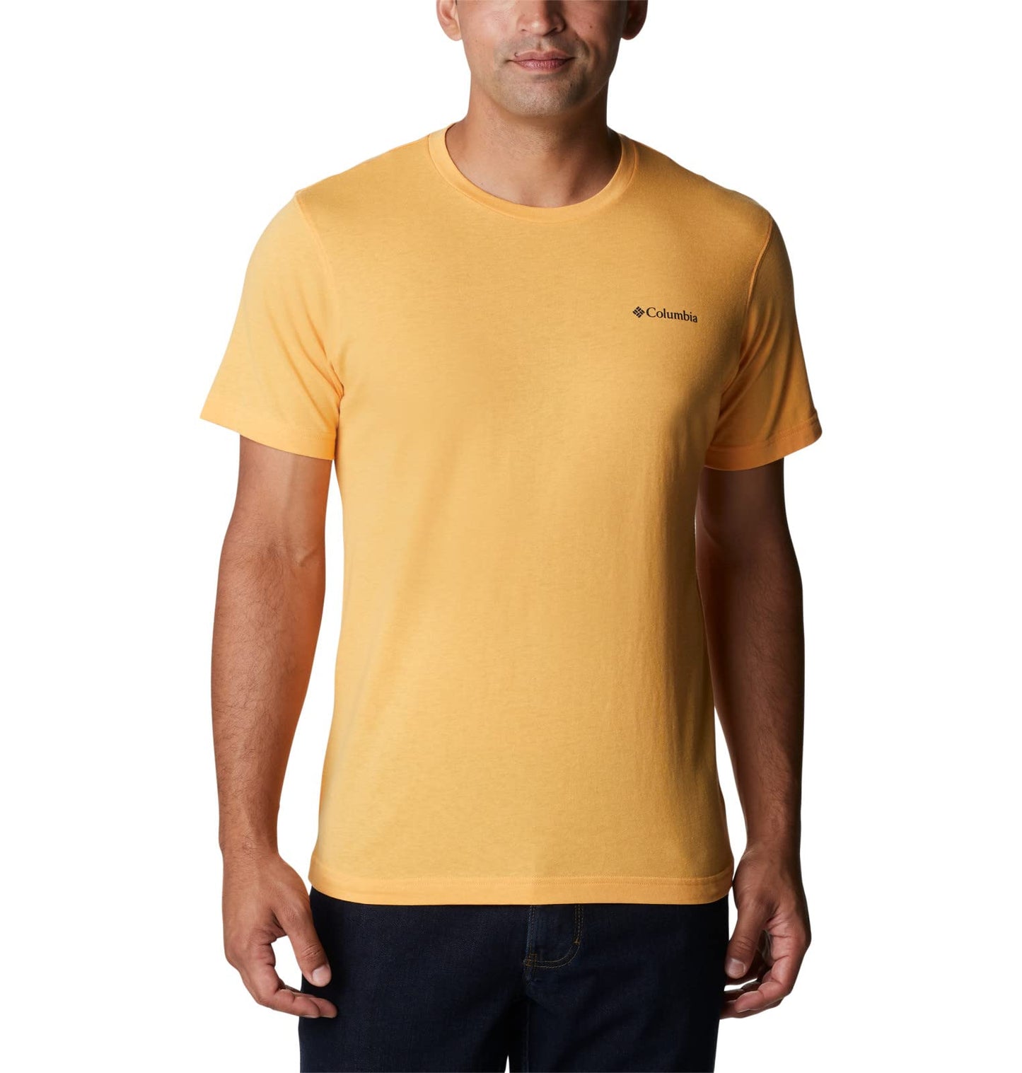 Columbia Men's Thistletown Hills Short Sleeve, Mango Heather, Small
