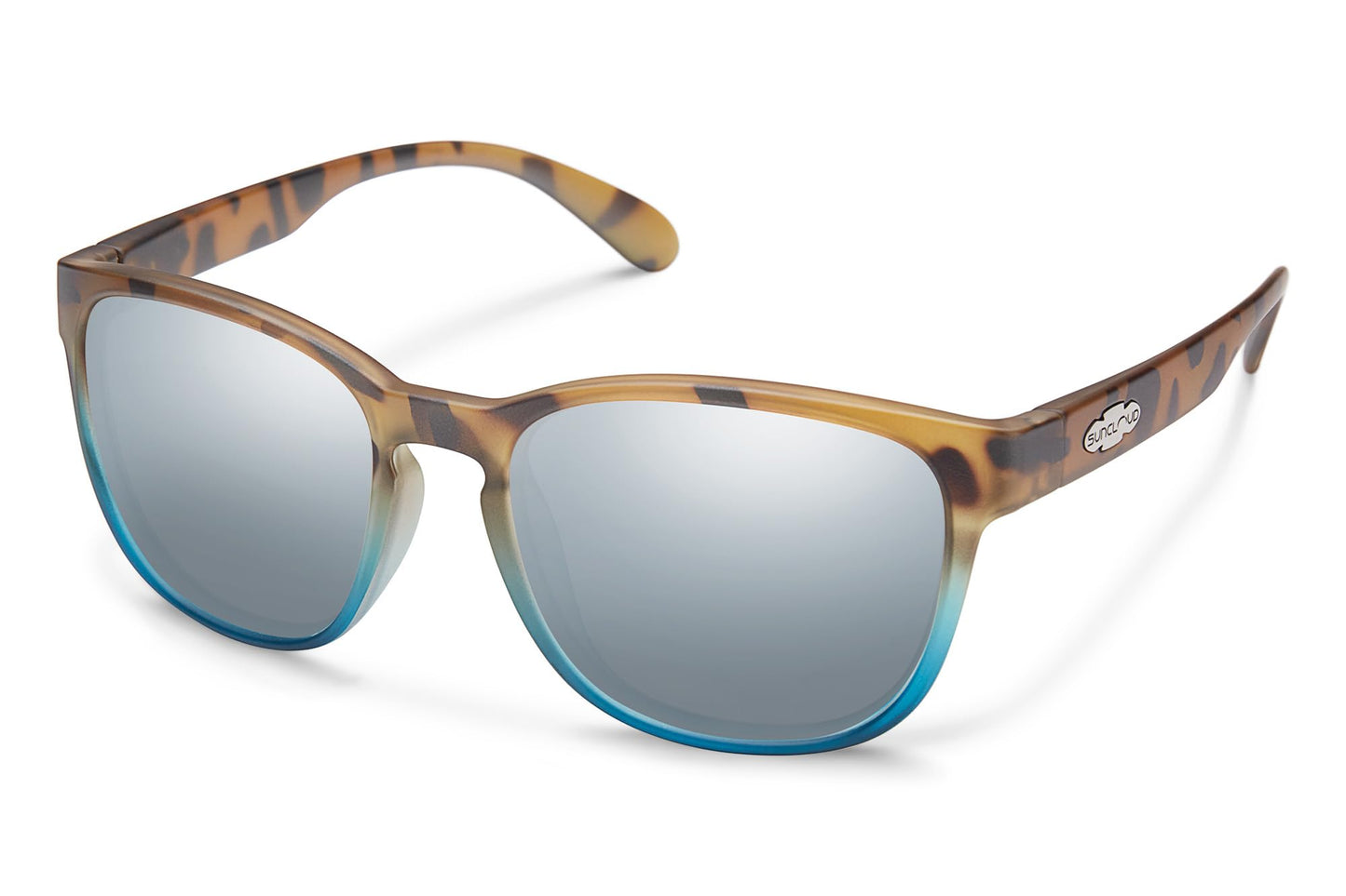 Suncloud Loveseat Polarized Sunglasses – 100% UV Protection – Comfortable Fit, Trendy Design – for Men & Women – Matte Black + Polarized Blue Mirror Lenses