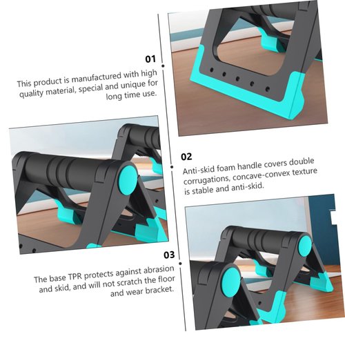 Abaodam 1pair Bar Indoor Exercise Equipment with Anti-skid Handles Fitness Bracket for Home Workouts Comfortable Grip for Men Women Sports Supplies