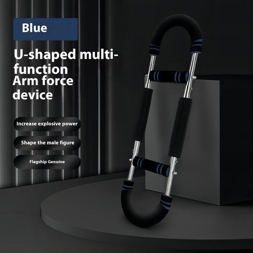Blue Twister Arm Trainer,60-120lb Adjustable Chest Workout Equipment, Twister Arm Trainer,Portable Power Twister Bar,Detachable Design Fitness Anywhere,Suitable for Camping, Home, Office, Gym