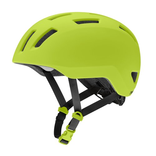Smith Transit Jr Children' s Cycling Helmet – Kids MTB Bike Helmet with MIPS Technology – Lightweight Protection for Boys + Girls – Integrated Visor – Matte ‘Lectric Lime, Youth Small