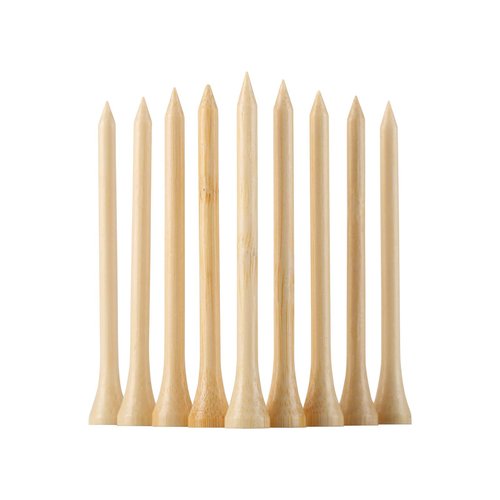 GFGL Golf Tees Durable Bamboo Tees 100Pcs 3-1/4" Friendly Biodegradable Material Reduce Friction Side Spin More Stable (Primary)