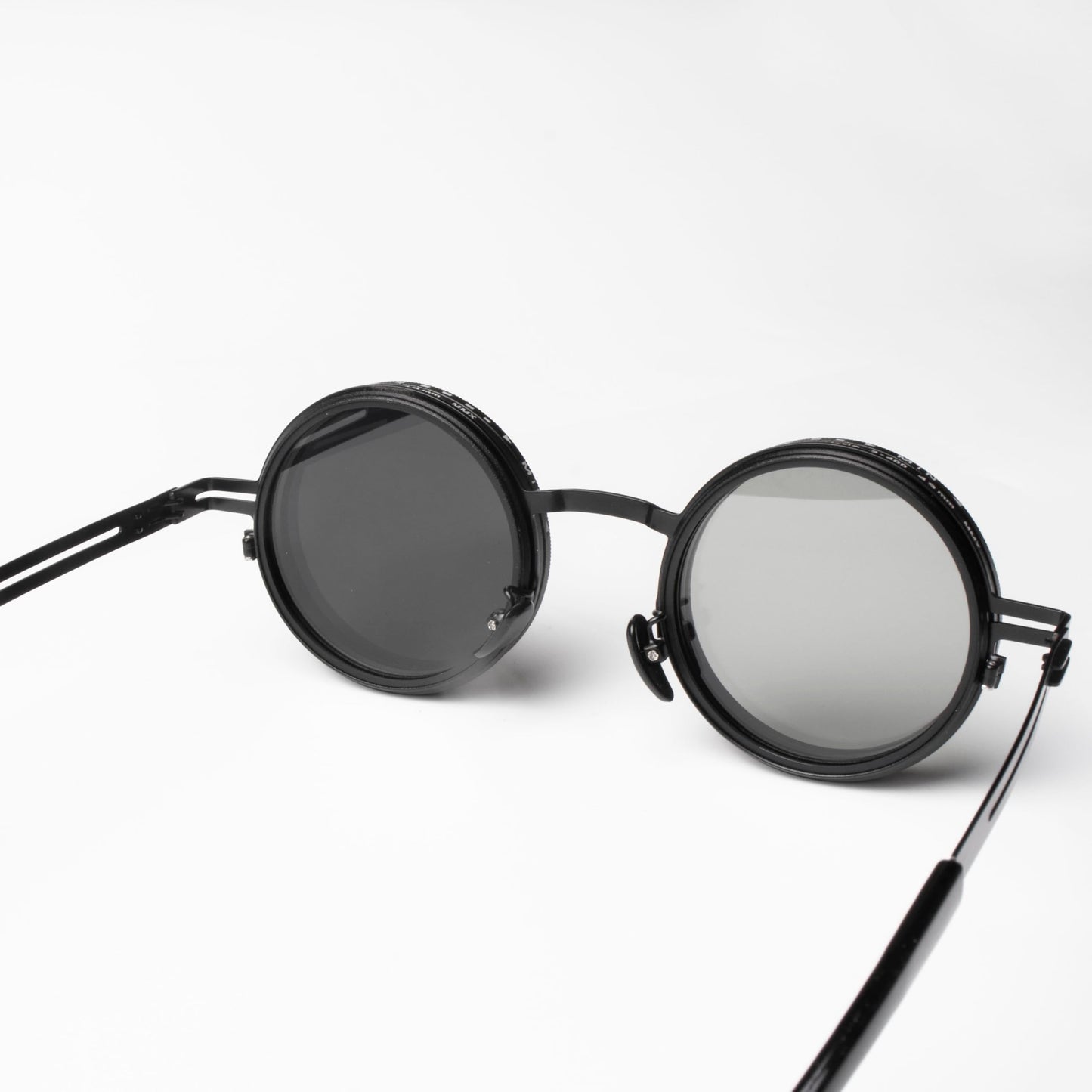Adjustable Tint Sunglasses, 1-9 Gears Steampunk Retro Metal Round Polarized Glasses with ND Filter Lenses