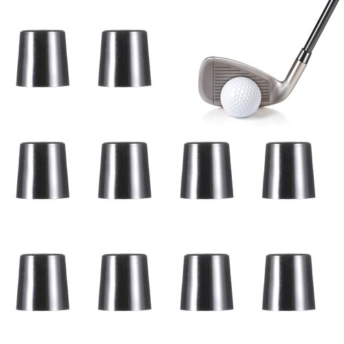 Vin Beauty 10pcs Black Golf Tapered Ferrules, Tip Size .370 Golf Iron Ferrules for Taper Tip Iron Wedge