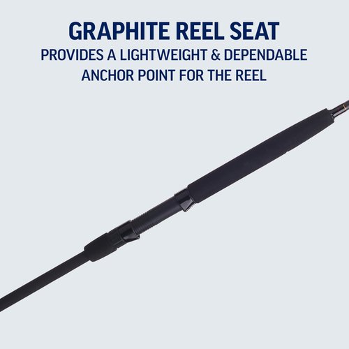 PENN Squadron III 10’ Surf Spinning Fishing Rod; 2-Piece, 15-30lb Line Rating, Medium Heavy Rod Power, Moderate Fast Action, 1-5 oz. Lure Rating, Titanium/Red/Gold
