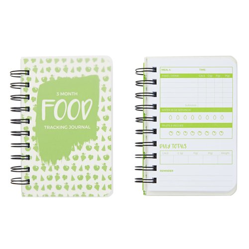 Paper Junkie 3-Pack Calorie Counter Book for Weight Loss, 90-Day Food Meal Pocket-Size Tracker Journal Notebook for Men and Women Nutrition Meal Tracker and Recording (5 x 3.5 Inches) - Food Journal