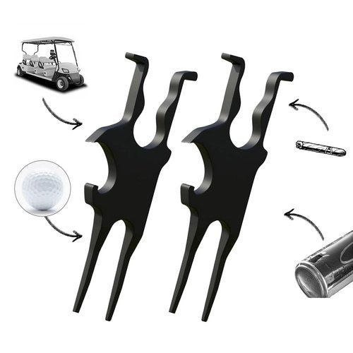 3-in-1 Magnetic Golf Tool for GolfCart,Golf Tool,Golf Divot Tool with Ball Marker,Beer Opener 2PC