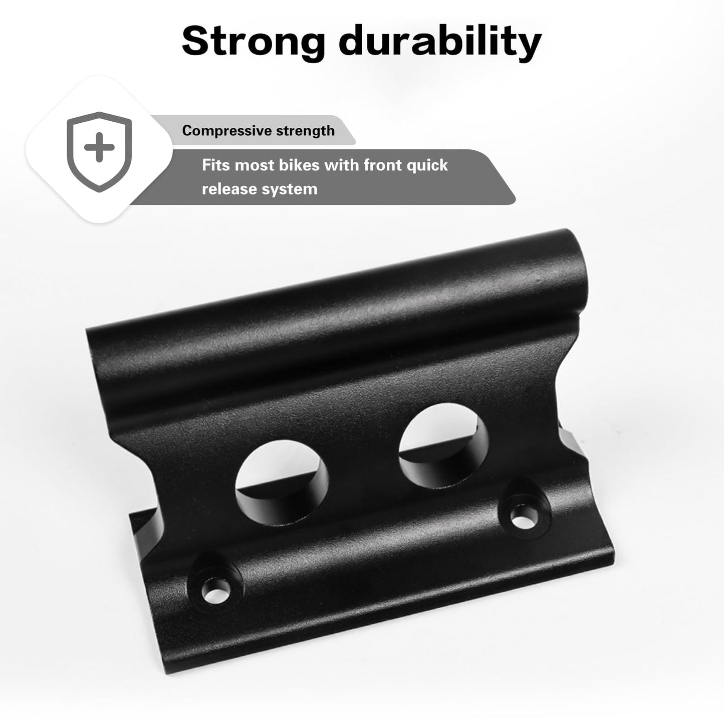 Bike Fork Mount, Bicycle Fork Rack Block, Bicycle Fork Mount, Aluminum Alloy Quick Release Bike Fork Mount Holder, Travel-Friendly, Multi-Bike Compatible, Black