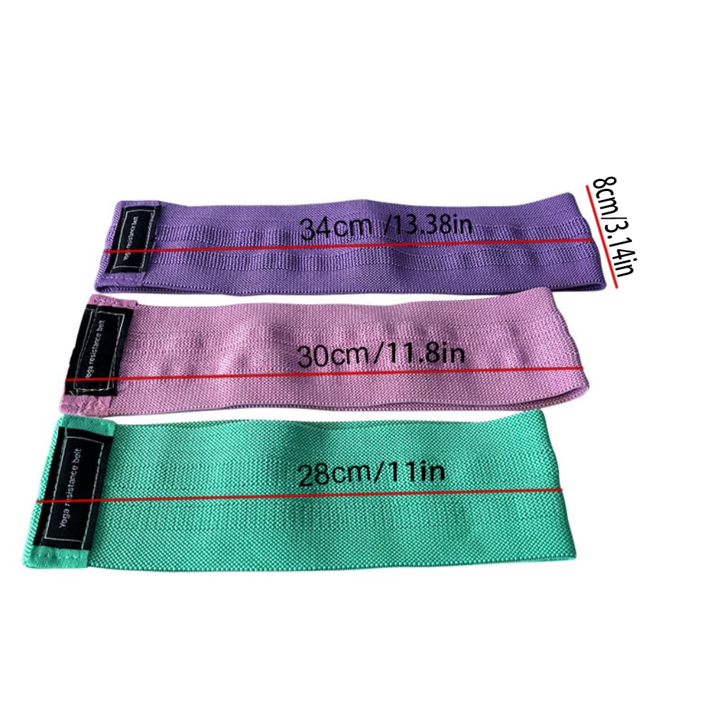 2PCS Yoga resistance band fitness equipment suitable for both men and women, hip strength training and stretching hip-raising ring, Green