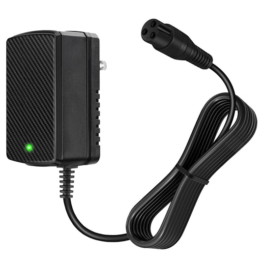 24V 1500mA Electric Scooter Charger for Razor E100, E200, E300, E500, PR200, MX350, Dirt Bike, Pocket Mod, Sports Mod, and Dirt Quad ATV Go Kart Connector - 3-Prong Inline Female Battery Power Cord