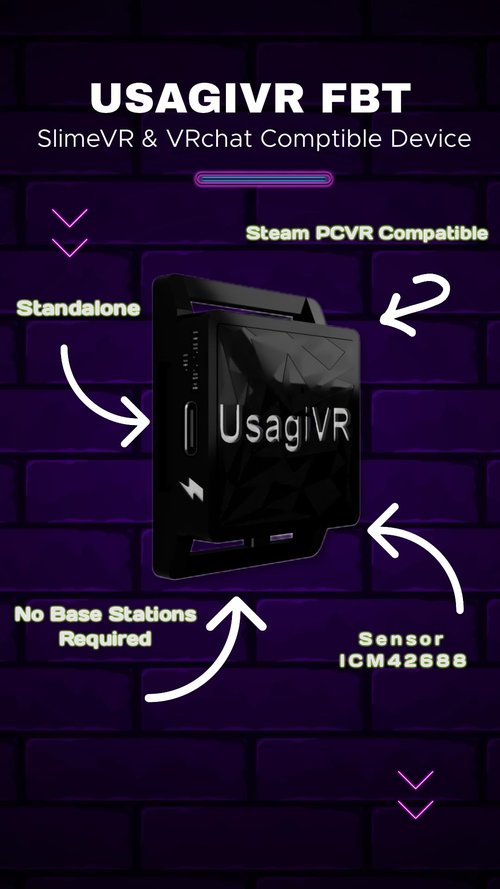 DIY Slimevr UsagiVR Full Body Tracking FBT VRCHAT VR 5 Trackers Update Vive 3.0