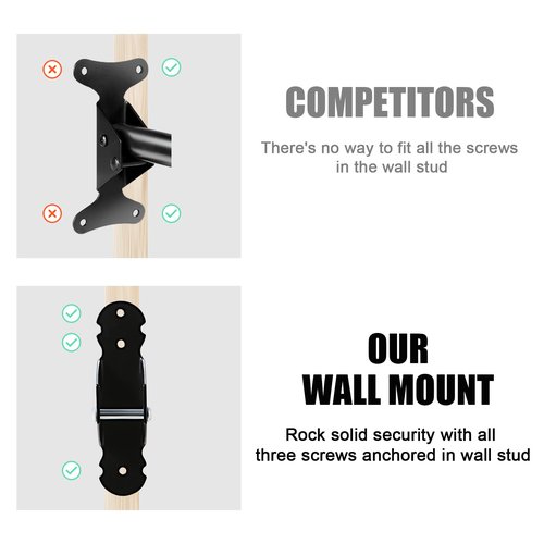 Gootus Bike Wall Mount Hanger - Horizontal Bicycle Indoor Storage Rack | Cycling Wall Mounted Holder Hook - Hang Your Road, Mountain or Hybrid Bikes in Garage or Home