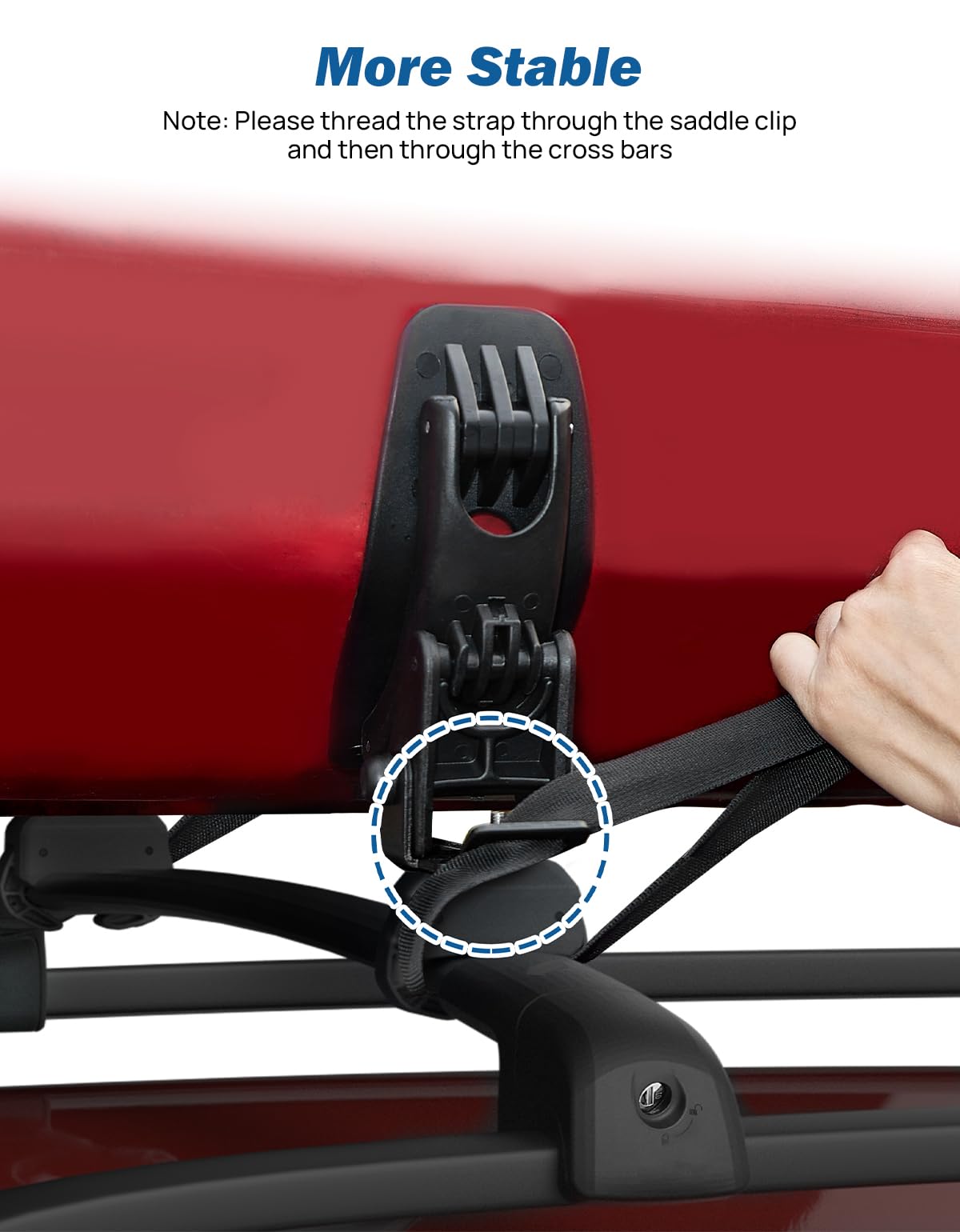 JOYTUTUS Kayak Roof Rack Saddles, Crab Roof Mounting Kit Fits Most Car SUV Truck Cross Bars, Carrier Kayak Paddle Board Surfboard with Tie Down Straps Ratchet Strap,150LBS Load Capacity 2 Pairs