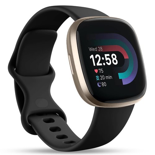Odbeai Compatible with Fitbit Sense&Sense2 Bands/Versa 3&4 Bands Women Men,Soft Replacement Wristbands Sport Band Strap Accessories for Versa 3&4/Sense&Sense2 Smart Watch(Large, Black)