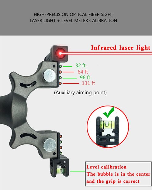 SQLWYLAT Professional Slingshots Set Laser Slingshot High Precision Flat Leather Slingshot with Laser Fast Bow Special for Outdoor Hunting Catapult