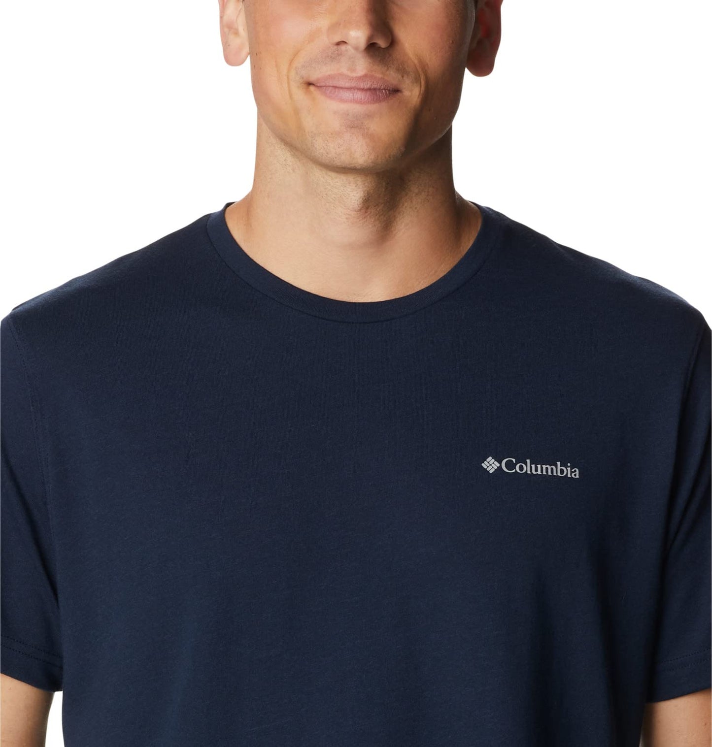 Columbia Mens Thistletown Hills Short Sleeve T-Shirt, Collegiate Navy Heather, 3X Tall