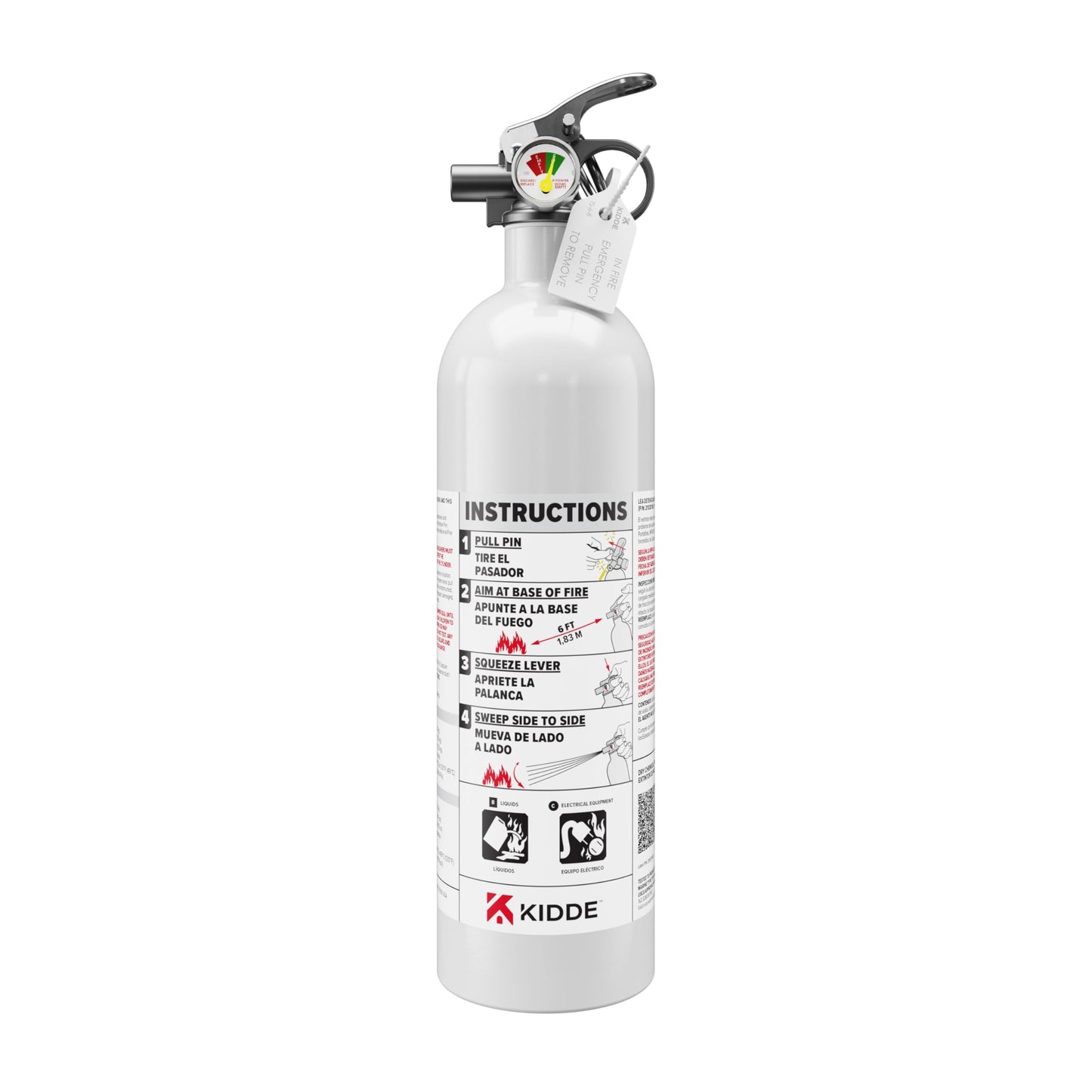 Kidde Mariner PWC Fire Extinguisher for Jet Skis, 5-B:C, KD57W-5BC