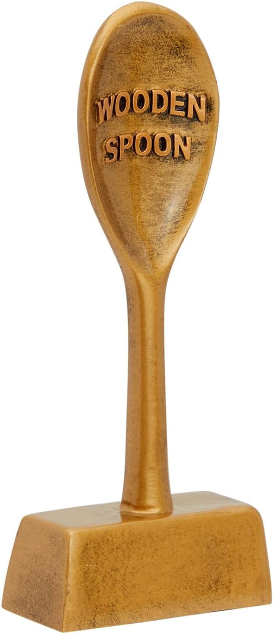 Juvale Golden Spoon Award Cooking Trophy for Chili Cook Off, Baking Contest, Best Cookie, Salsa Competition, & Funny Food Prize (2.5x6.2x1 Inch, Bronze Metal Finish, Small)