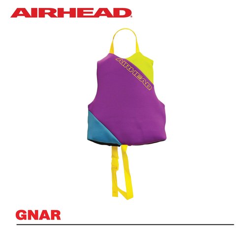 Airhead GNAR Child and Infant Kwik-Dry Neolite Flex Life Jacket, US Coast Guard Approved, Multicolour