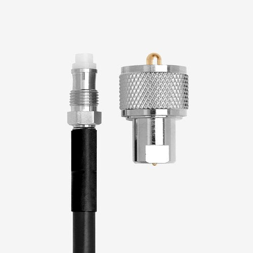 Midland – MXTA24 Low Profile Antenna Cable with NMO Connector – CB Antenna Cable Extension – 6 Meters (19 ft) with Removable UHF Connection