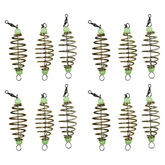 24Pcs Fishing Bait Trap Cage Feeder Basket Holder Coarse Lure Feeder Carp Lure Fish Accessories