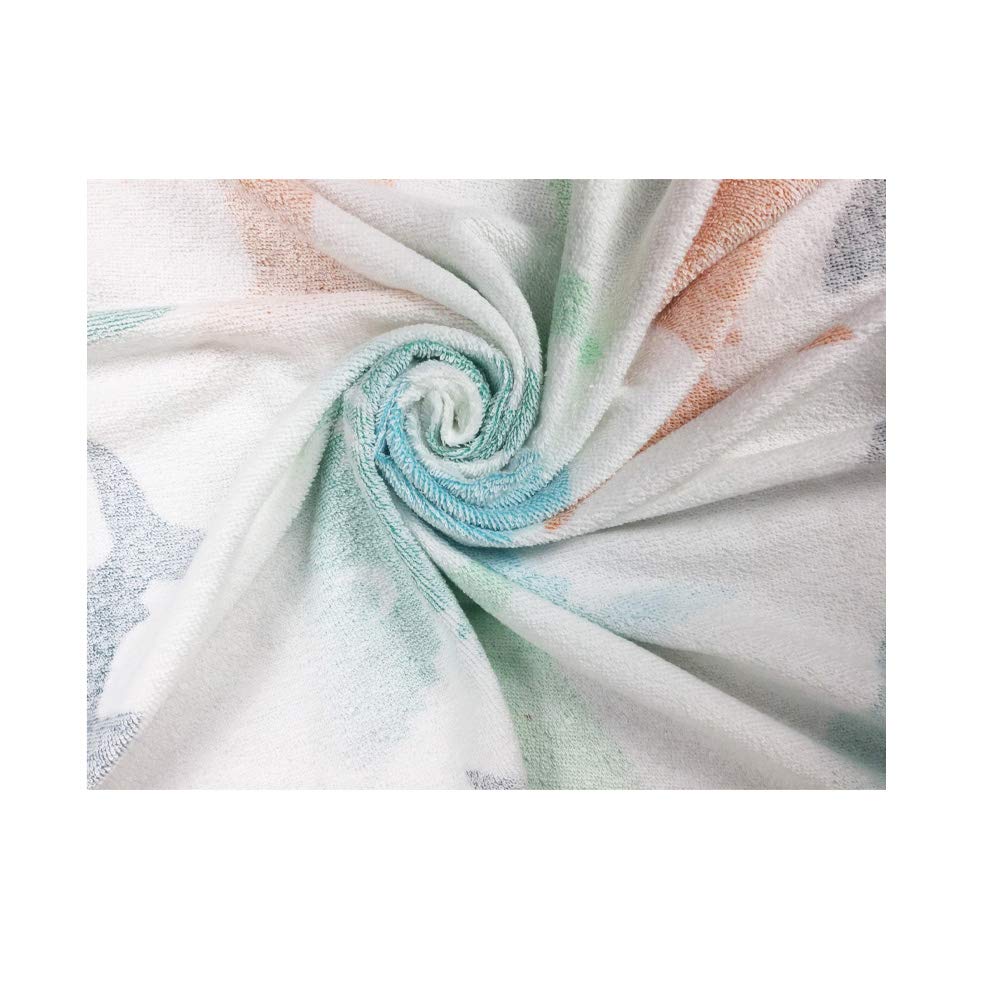 YIFONTIN Kids Beach Towel Super Soft Absorbent Cotton Velour Terry Blanket Throw 24"X48" for Bath Travel Camping Picnic Swimming Pool, Shark Group.