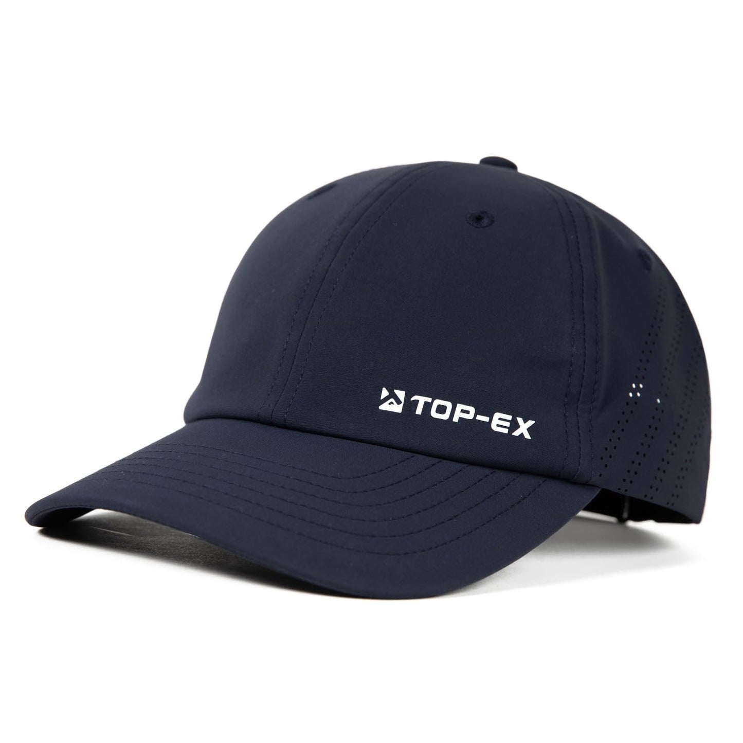 TOP-EX Cooling Performance Baseball Hats Caps for Men Waterproof Breathable Running Golf Sun UV Protection Fitted Workout Big Head Sweat Adjustable Navy Blue Medium Large M L