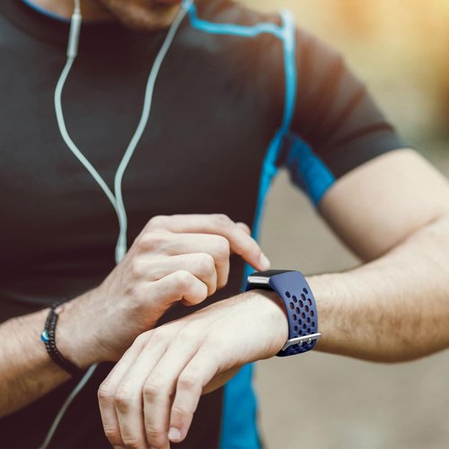 Maledan Compatible with Fitbit Charge 6/ Charge 5 Bands Women Men - Waterproof Sport Band Breathable Strap Replacement Wristbands for Fitbit Charge 6/ Charge 5 Accessories, Black/Navy Blue/Blue Gray