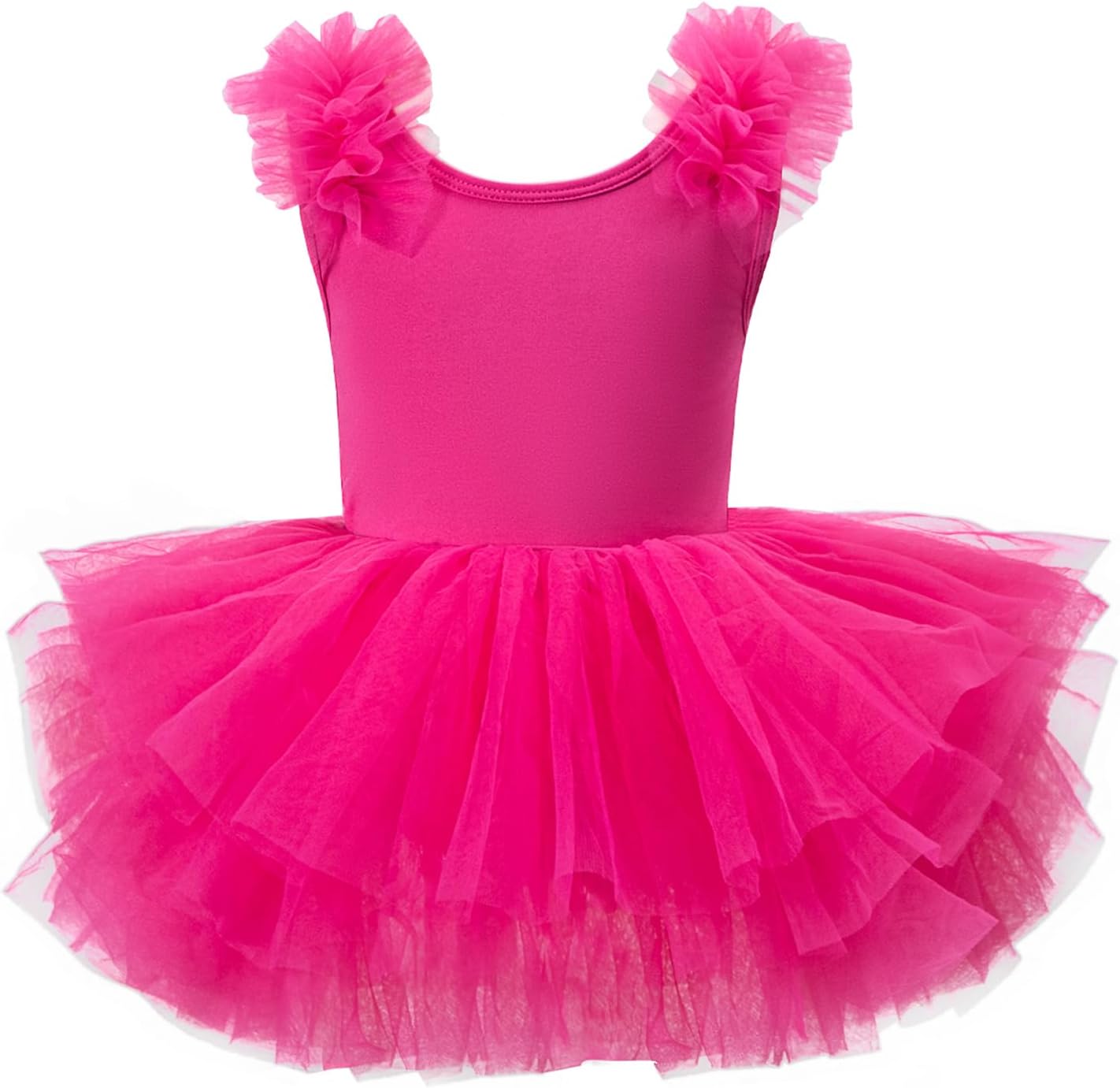 KARETT Toddler Ballet Outfit Sleeveless with Snap Gymnastics Leotards for Girls 1-7Y