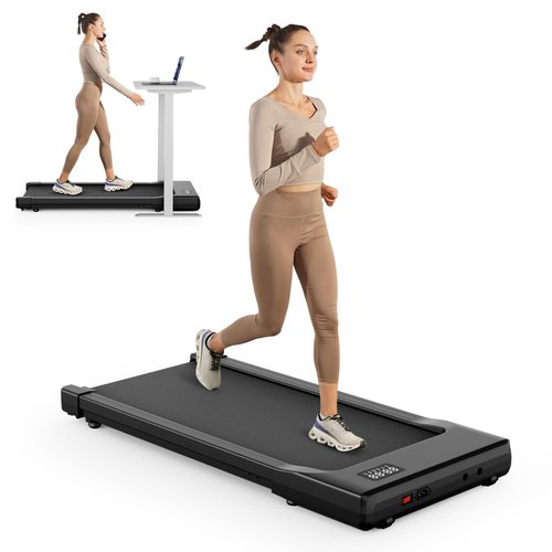 SupeRun Walking Pad, Under Desk Treadmill, 3 in 1 Portable Treadmill with Remote Control LED Display, 2.5 HP Quiet Walking Jogging Machine for Office Home Use, 250 Lbs Capacity