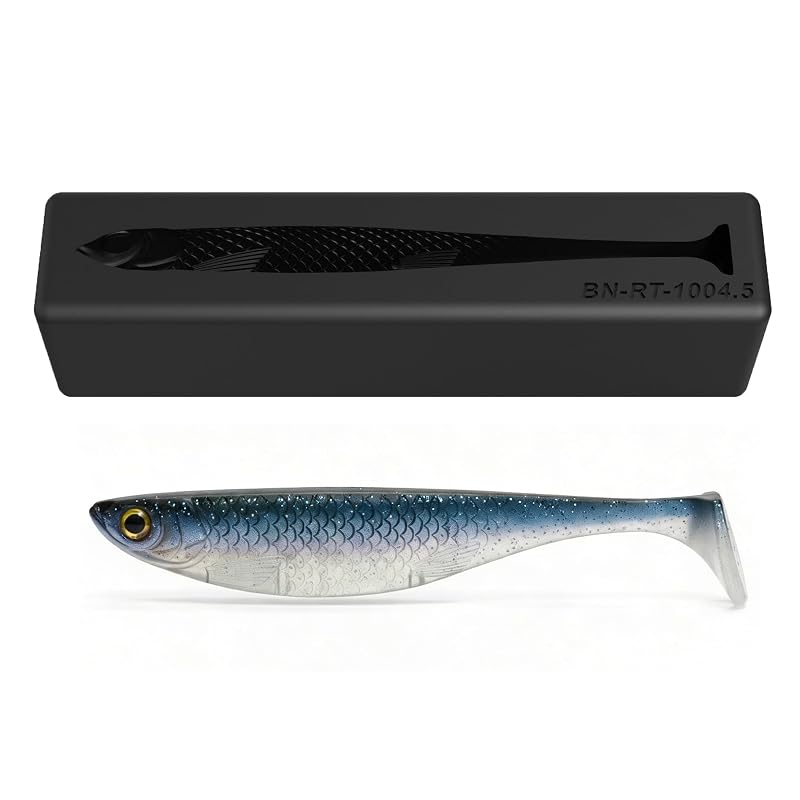 Soft Plastic Lure Mold for T-Tail Swimbaits - CNC Machined, Heat Resistant 200°C