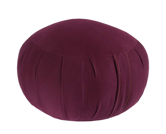Jumbo Kapok Zafu Meditation Cushion, Burgundy