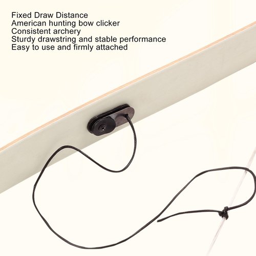 SASKATE Bow Clicker, Arrows Positioning Reminder for Recurve Bow, Self Adhesive Bow Clicker Mounted On Bow Limbs Outdoor Archery