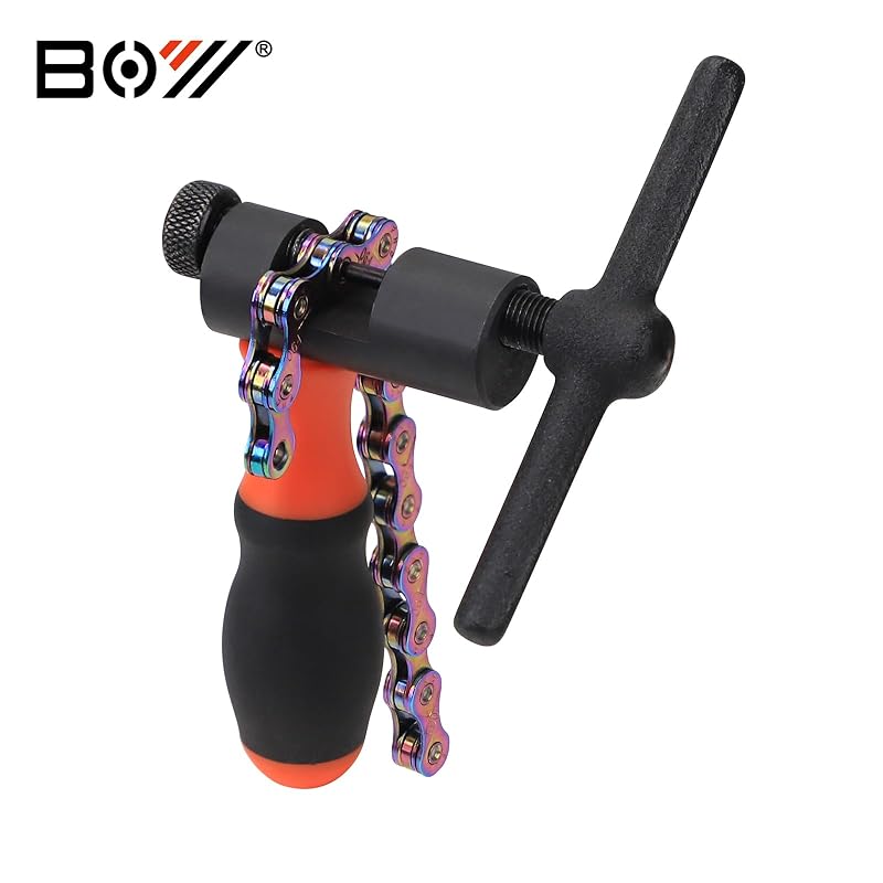 Universal Bike Chain Tool Kit with Chain Breaker, Master Link Pliers & Chain Wear Gauge – 1-12 Speed Chain (Variation of THIS listing: Chain Breaker 01)