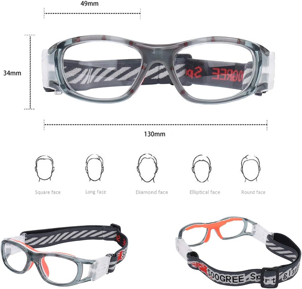 ''N/A'' Kids Sports Glasses Basketball Football Safe Training Goggles Anti Fog 7-12