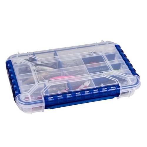 Flambeau Outdoors WP4005 Waterproof Fishing - Includes 11 Dividers, 16 Compartments, Waterproof Clear Fishing Lure Organizer, Ultimate Tuff Tainer with Zerust Dividers