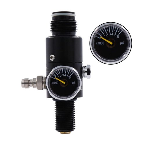 TUXING 4500Psi PCP Paintball Tank 0.38L CE Approved Aluminum Cylinder with Paintball Regulator Valve Regulator Gauge Output Pressure:2200psi-5/8-18UNF