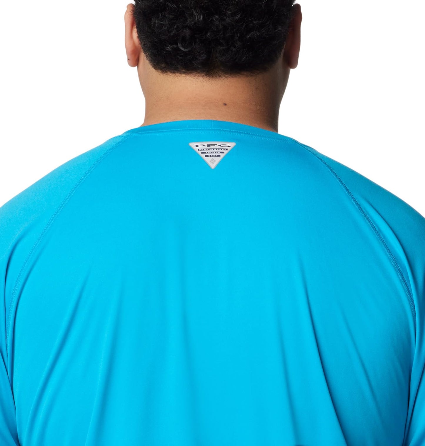 Columbia Men's Terminal Tackle Long Sleeve Fishing Shirt, Ocean Blue/White Logo, XX-Large