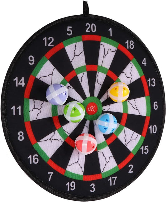 1set Delicate Round Cloth Dart Board Toy Kit Parent-boy Girl Interactive Sticky Soft for Indoor Fun Lightweight and Portable for Boys and Girls and Adults