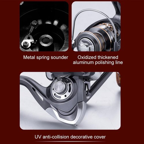 All-Metal Spinning Fishing Reel BK5000 - Saltwater Long Cast Reel with Corrosion-Resistant Gear System