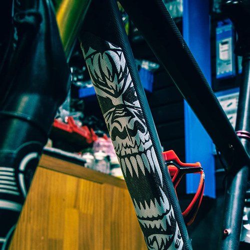 ENLEE Mountain Bike Frame Protector- Do Great at Protecting Your Bicycle Frame (Translucent/Warrior)