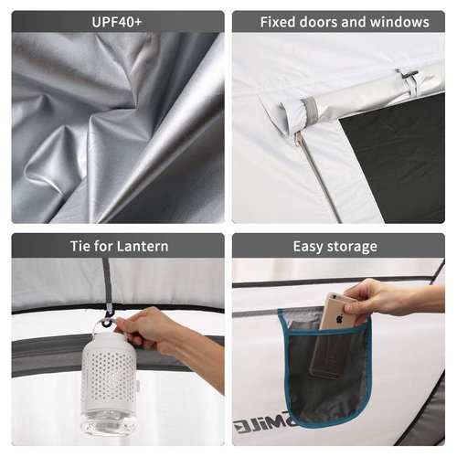 EchoSmile Instant Pop Up Tent for 6, Water Resistant Dome Tent, Easy Setup for Camping, Hiking & Outdoor, Portable with Carry Bag, 3 Season