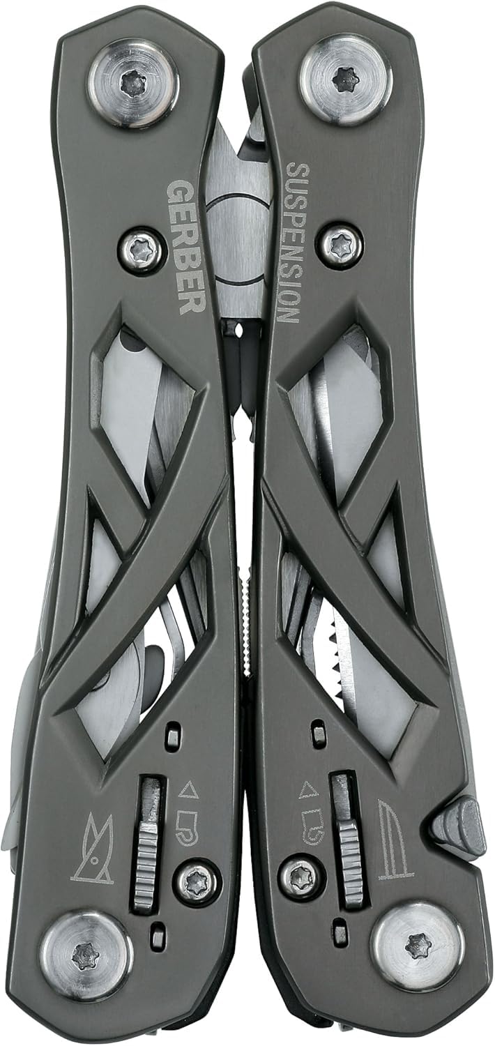 Gerber Suspension NXT 12-in-1 Multitool with Pliers, Knife & Sheath - Grey (Variation: Grey+1)
