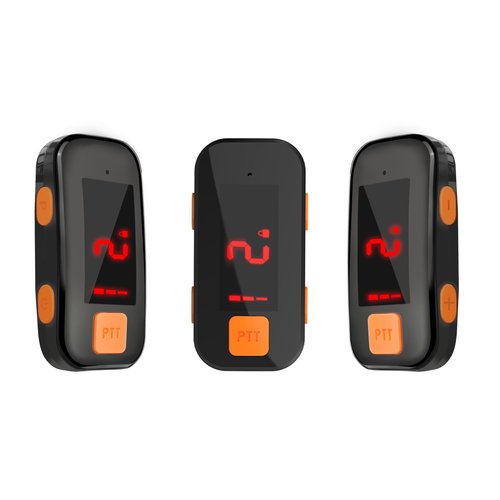 Super Mini Walkie Talkies 2 Pack, Waterproof Two Way Radio with Earpieces Portable FM Transceiver for Outdoor Restaurant Baseball Retail Store
